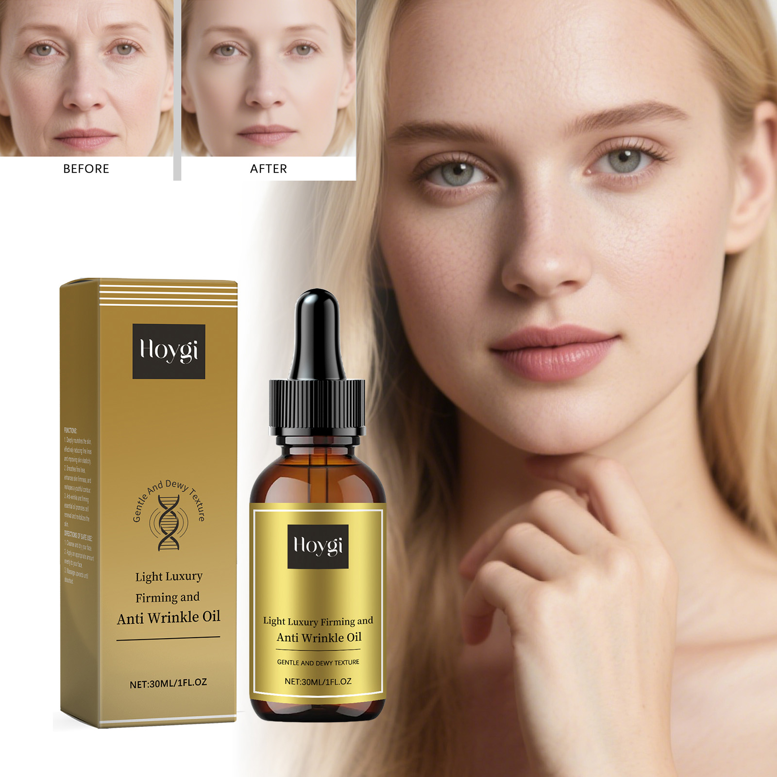 Luxury Skincare & Spa - Aceite reafirmante para el cuidado Facial,