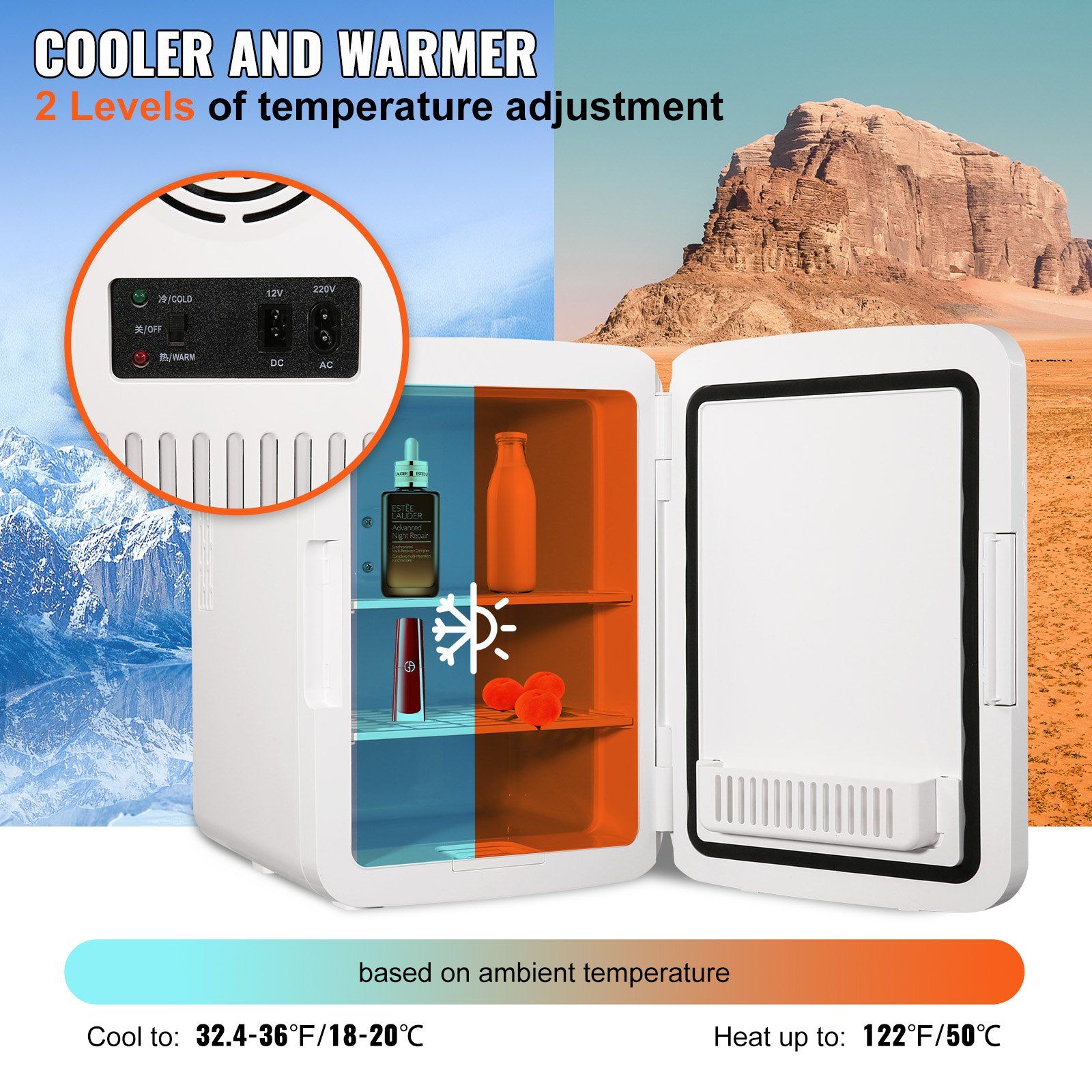 Mini refrigerador portátil de  - Luxury Skincare Minis reseña y precio
